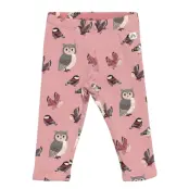 Leggings Aop Owls Leggings Rosa Lindex