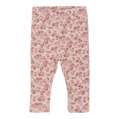 Minymo Leggings Aop Rib Rosa