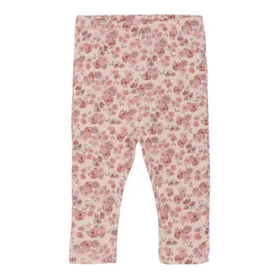 Minymo Leggings Aop Rib Rosa