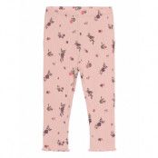 Minymo Leggings Aop Rib Rosa