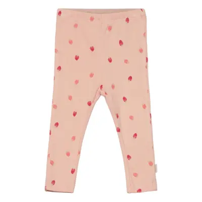 Leggings Aop Rib Leggings Rosa Minymo