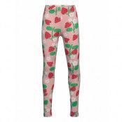 Leggings Aop Strawberries Leggings Rosa Lindex