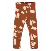 Leggings Aop Terrazzo Leggings Orange Lindex