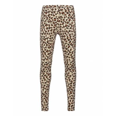 Leggings Basic Ao Print Leggings Beige Lindex