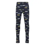 Leggings Basic Aop Cars Brush Leggings Blå Lindex