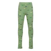 Leggings Basic Aop Cars Brush Leggings Grön Lindex