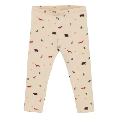 Leggings Basic Brushed Ao Prin Leggings Creme Lindex