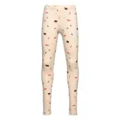 Leggings Basic Brushed Ao Prin Leggings Multi/mönstrad Lindex