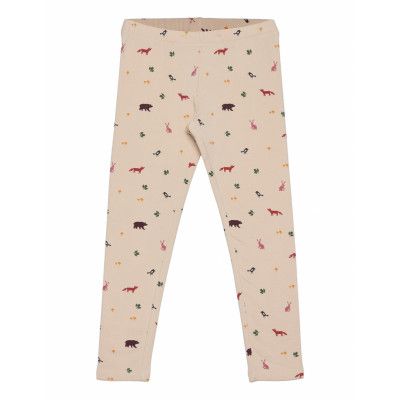 Leggings Basic Brushed Ao Prin Leggings Multi/mönstrad Lindex