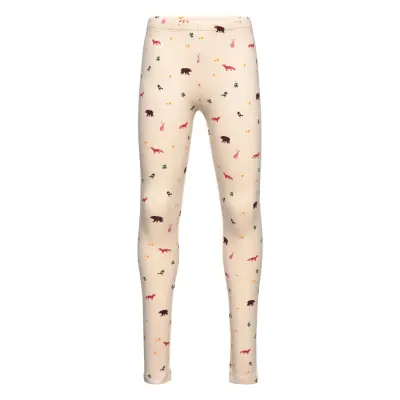 Leggings Basic Brushed Ao Prin Leggings Multi/mönstrad Lindex