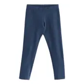 Lindex Leggings Basic Brushed Inside Blå