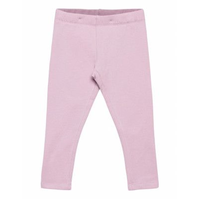 Leggings Basic Brushed Leggings Rosa Lindex