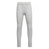 Leggings Basic Brushed Melange Bottoms Leggings Grå Lindex