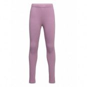 Leggings Basic Brushed Solid Bottoms Leggings Purple Lindex