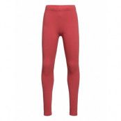 Lindex Leggings Basic Brushed Solid Röd