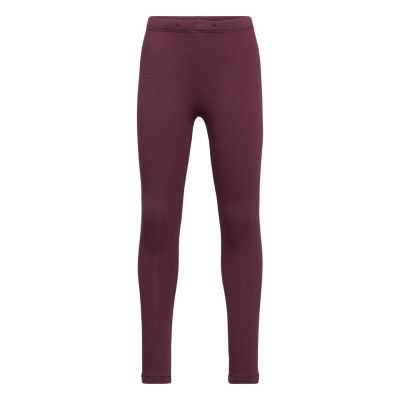 Leggings Basic Brushed Solid *Villkorat Erbjudande Leggings Vinröd Lindex