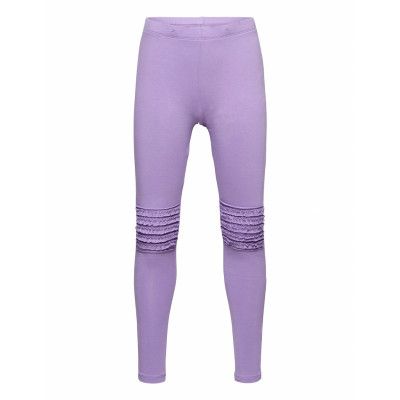Leggings Basic Frill Knee Leggings Lila Lindex