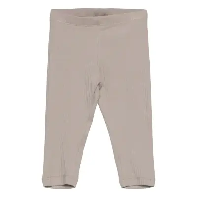 Lindex Leggings Basic Rib Grå