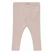 Leggings Basic Rib Bottoms Leggings Beige Lindex