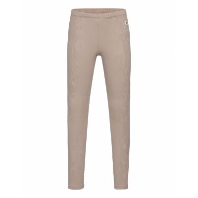 Leggings Basic Rib Leggings Beige Lindex