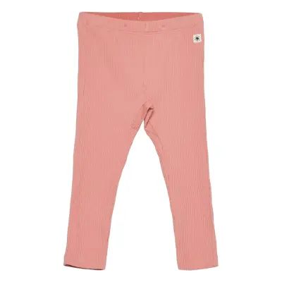 Leggings Basic Rib Leggings Rosa Lindex