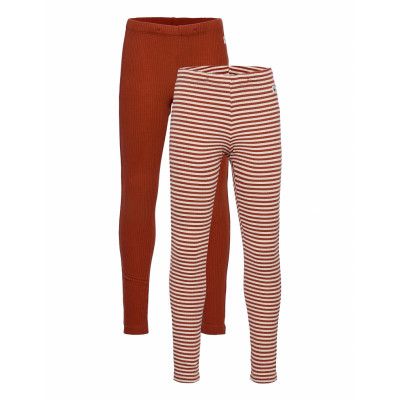 Leggings Basic Rib Y D Solid 2 Leggings Orange Lindex