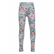 Leggings Bird Aop Leggings Blå Lindex