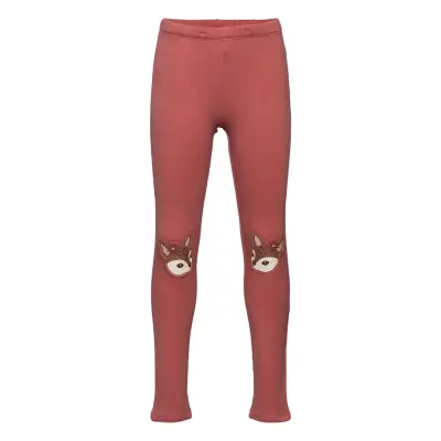 Leggings Brushed Inside Leggings Röd Lindex