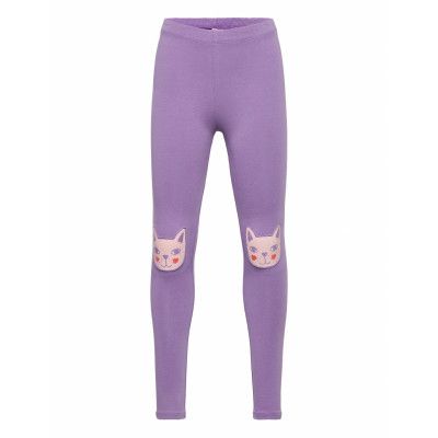 Leggings Cats Kneepatch Leggings Lila Lindex