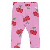 Leggings Cherry Hearts Brushed Leggings Rosa Lindex