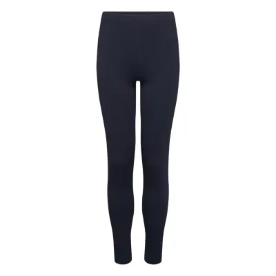 Mango Essential Cotton Leggings Marinblå