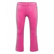 Lindex Leggings Flare Velour Solid Rosa