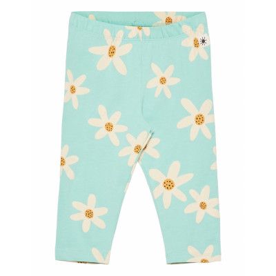 Leggings Flower Aop Leggings Blå Lindex