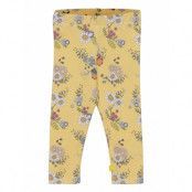 Leggings, Flower Garden, Soft Yellow Leggings Multi/mönstrad Smallstuff