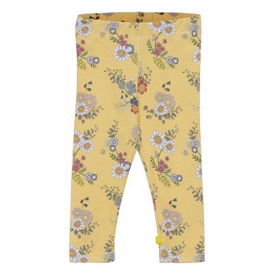 Leggings, Flower Garden, Soft Yellow Leggings Multi/mönstrad Smallstuff