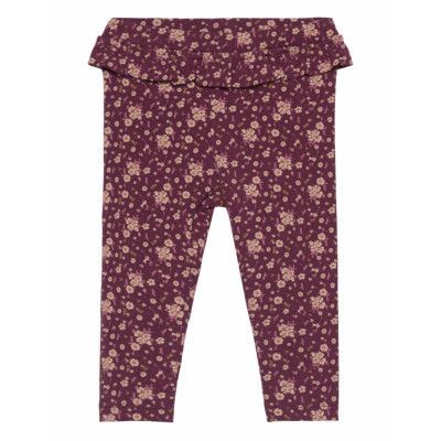 Leggings Flower Bottoms Leggings Purple En Fant