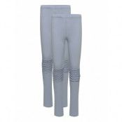 Leggings Frill Knees Leggings Blå Lindex