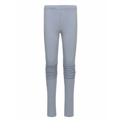 Leggings Frill Knees Leggings Blå Lindex
