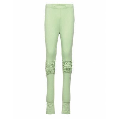 Leggings Frill Knees Leggings Grön Lindex