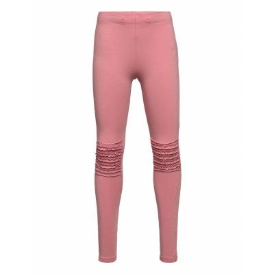 Leggings Frill Knees Leggings Rosa Lindex