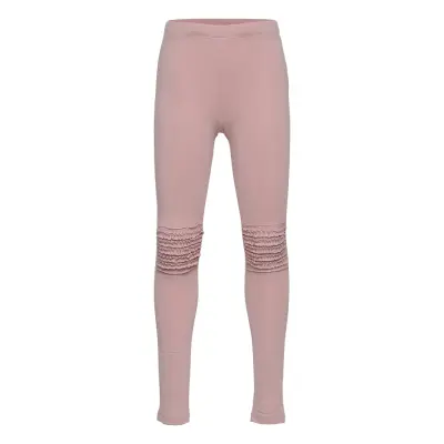 Leggings Frill Knees Leggings Rosa Lindex