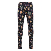 Leggings Gingerbread Aop *Villkorat Erbjudande Leggings Marinblå Lindex