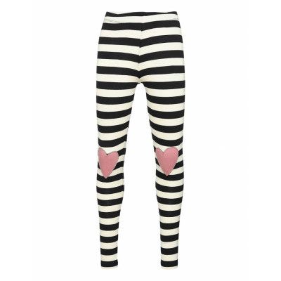 Leggings Heart Patch Leggings Svart Lindex