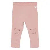 Leggings Knee Detail Leggings Rosa Lindex