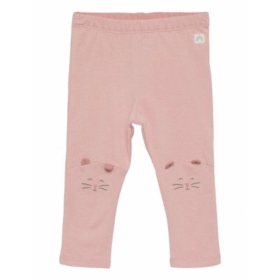 Leggings Knee Detail Leggings Rosa Lindex