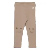 Leggings Knee Detail X9 Leggings Beige Lindex