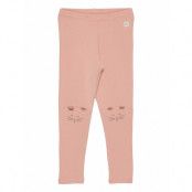 Leggings Knee Detail X9 Leggings Rosa Lindex