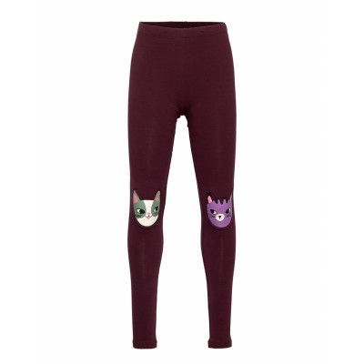 Leggings Kneepatch Cats Leggings Brun Lindex