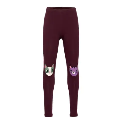 Leggings Kneepatch Cats Leggings Brun Lindex