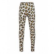 Leggings Leo Aop Leggings Beige Lindex